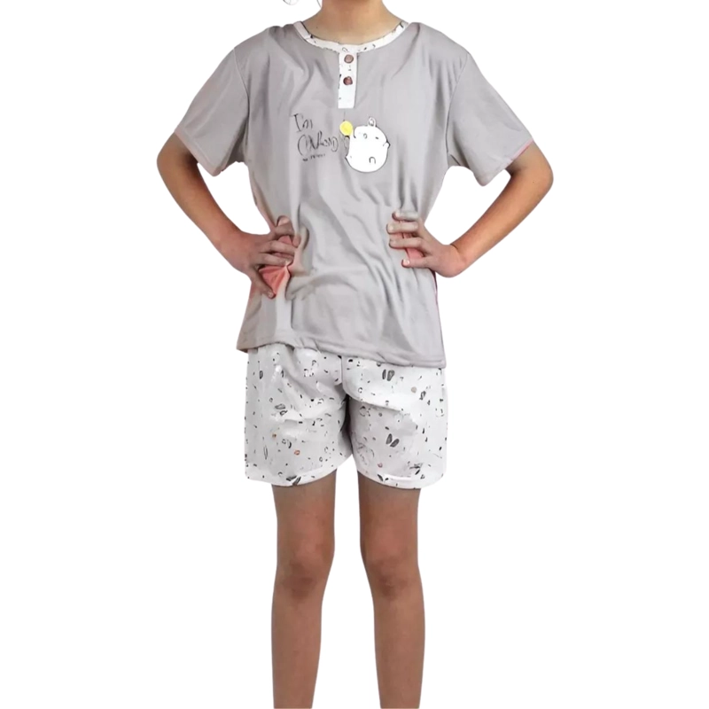 PIJAMA NIÑA VERANO SHORT Y POLERA 390 - 2