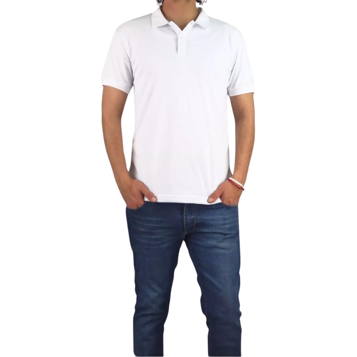 POLERA PIQUÉ HOMBRE TEXTURA SUAVE BOTONES 001 - 1