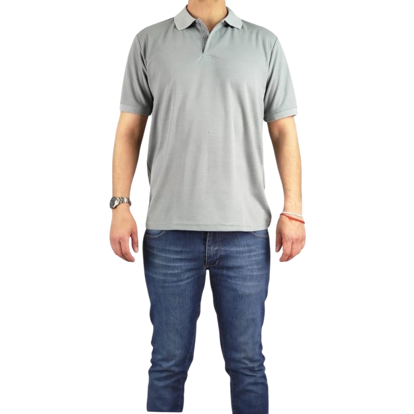 POLERA PIQUÉ HOMBRE TEXTURA SUAVE BOTONES 001 - 1