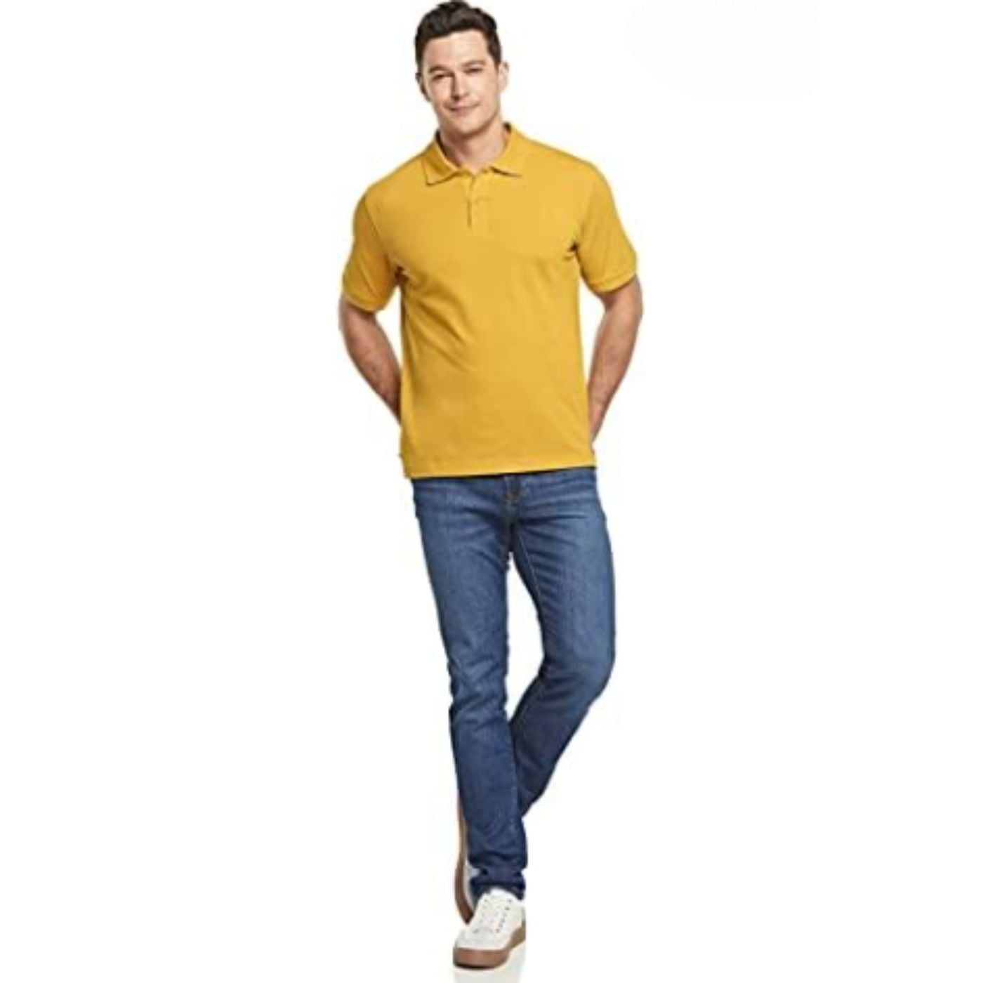 POLERA PIQUÉ HOMBRE TEXTURA SUAVE BOTONES 001 - 1