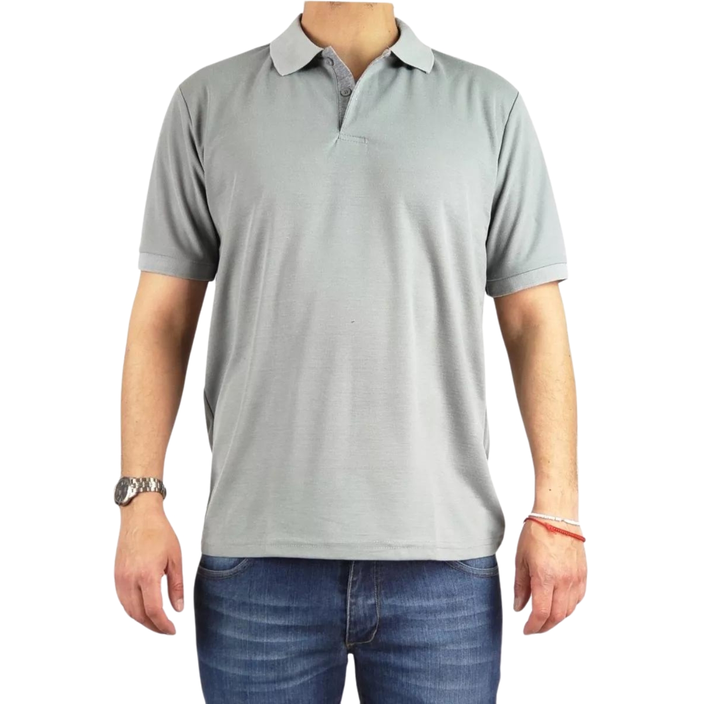 POLERA PIQUÉ HOMBRE TEXTURA SUAVE BOTONES 001 - 2