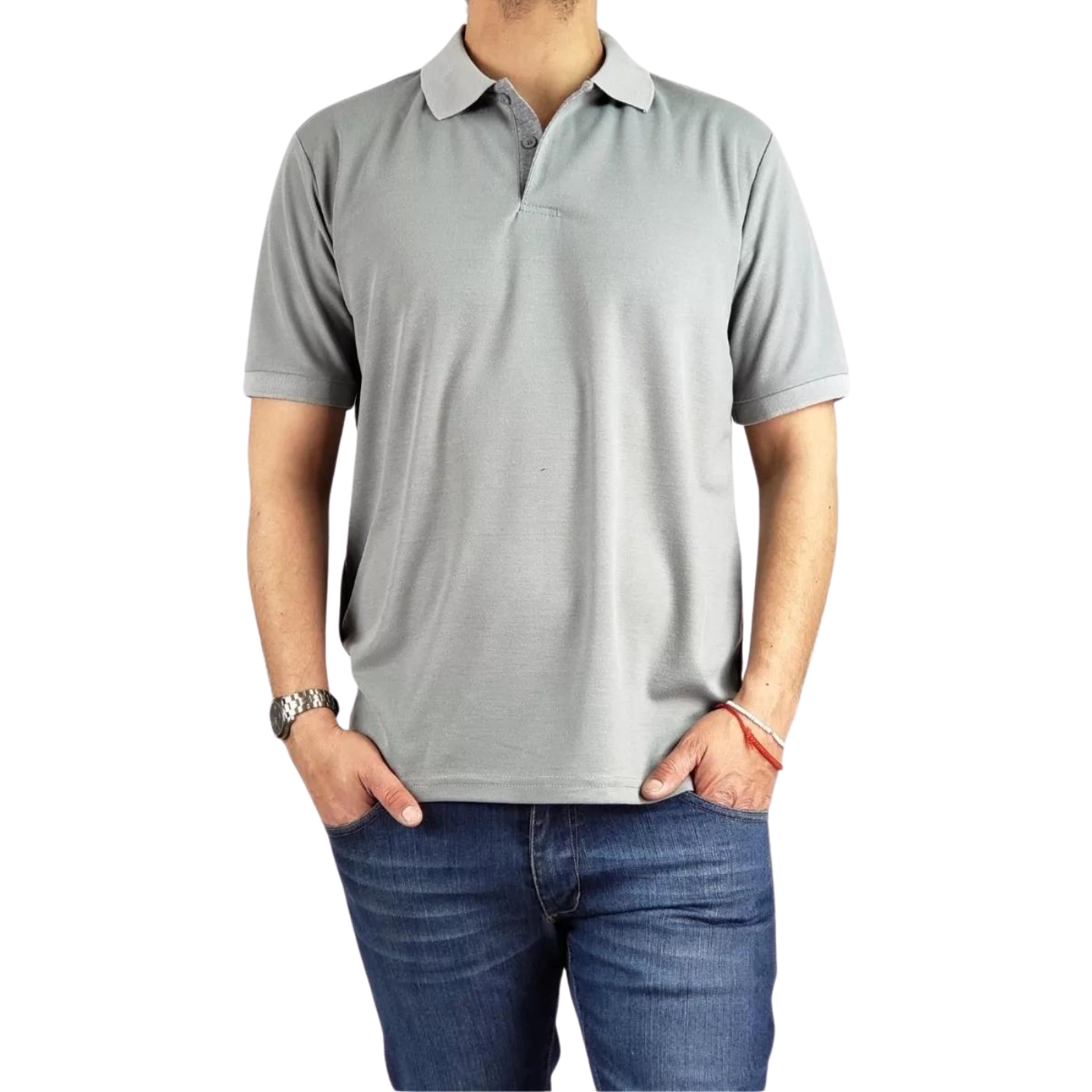 POLERA PIQUÉ HOMBRE TEXTURA SUAVE BOTONES 001 - 3