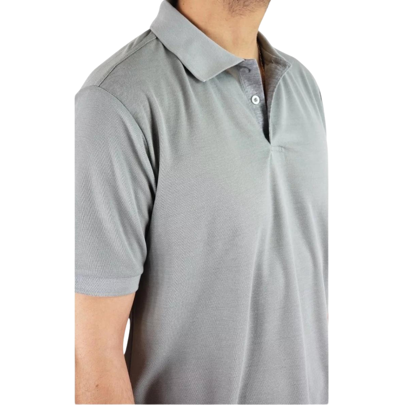 POLERA PIQUÉ HOMBRE TEXTURA SUAVE BOTONES 001 - 5