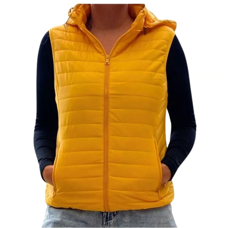 PARKA SIN MANGAS CHAQUETA MUJER COLORES H62 - 1