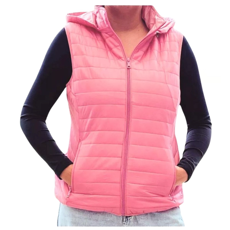PARKA SIN MANGAS CHAQUETA MUJER COLORES H62 - 1