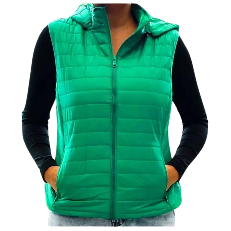 PARKA SIN MANGAS CHAQUETA MUJER COLORES H62 - 1