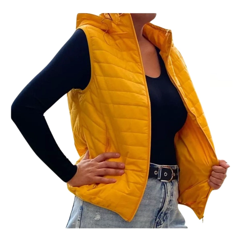 PARKA SIN MANGAS CHAQUETA MUJER COLORES H62 - 2
