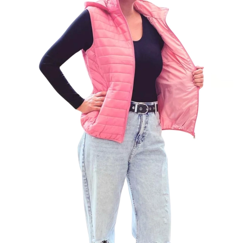 PARKA SIN MANGAS CHAQUETA MUJER COLORES H62 - 2