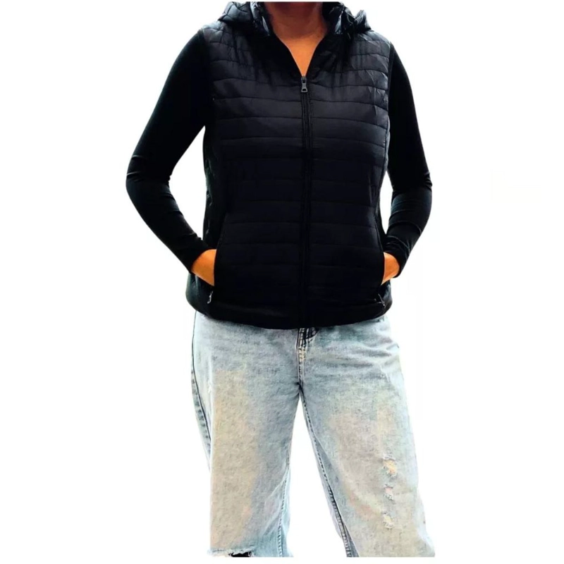 PARKA SIN MANGAS CHAQUETA MUJER COLORES H62 - 2
