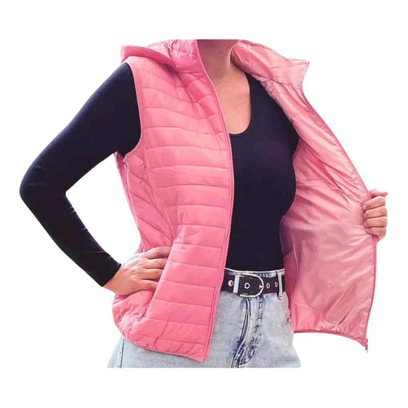 PARKA SIN MANGAS CHAQUETA MUJER COLORES H62 - 3