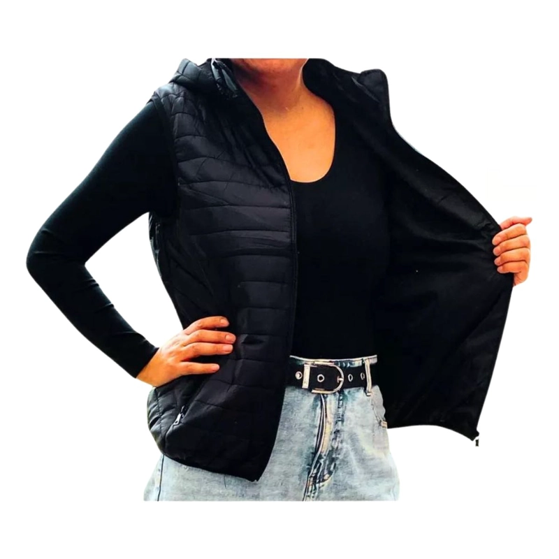 PARKA SIN MANGAS CHAQUETA MUJER COLORES H62 - 3