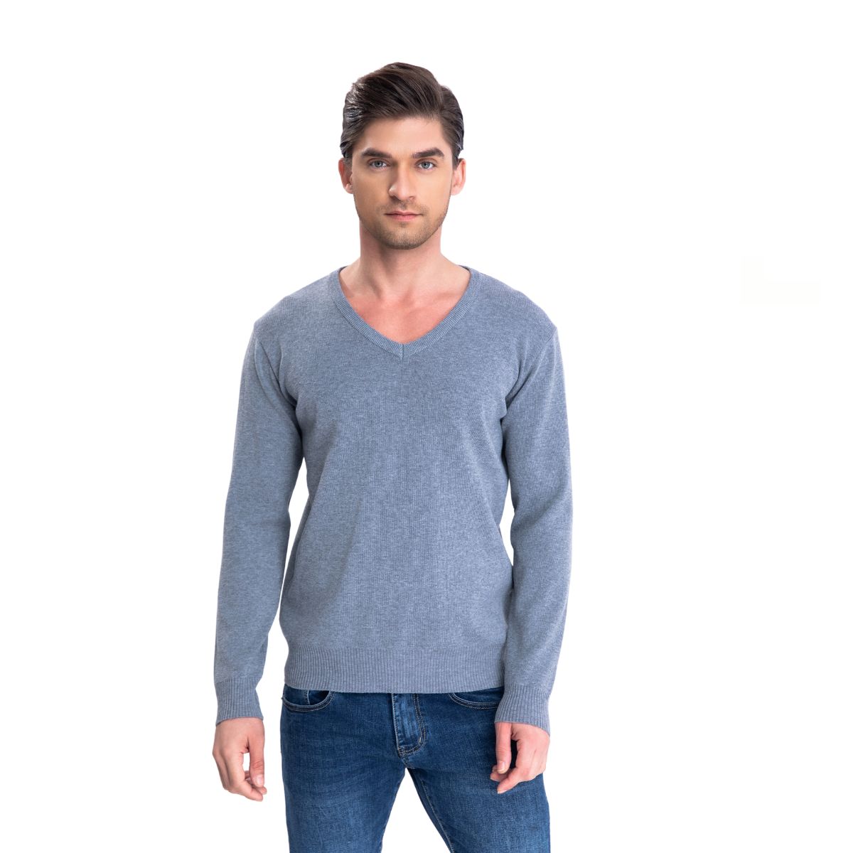 SWEATER TEJIDO HILO HOMBRE CUELLO V COLORES 151 - 1