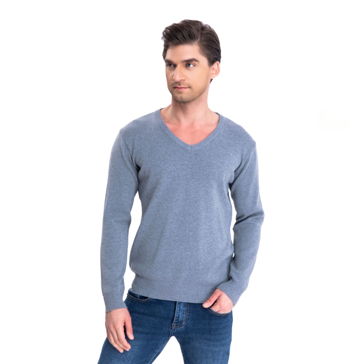 SWEATER TEJIDO HILO HOMBRE CUELLO V COLORES 151 - 3