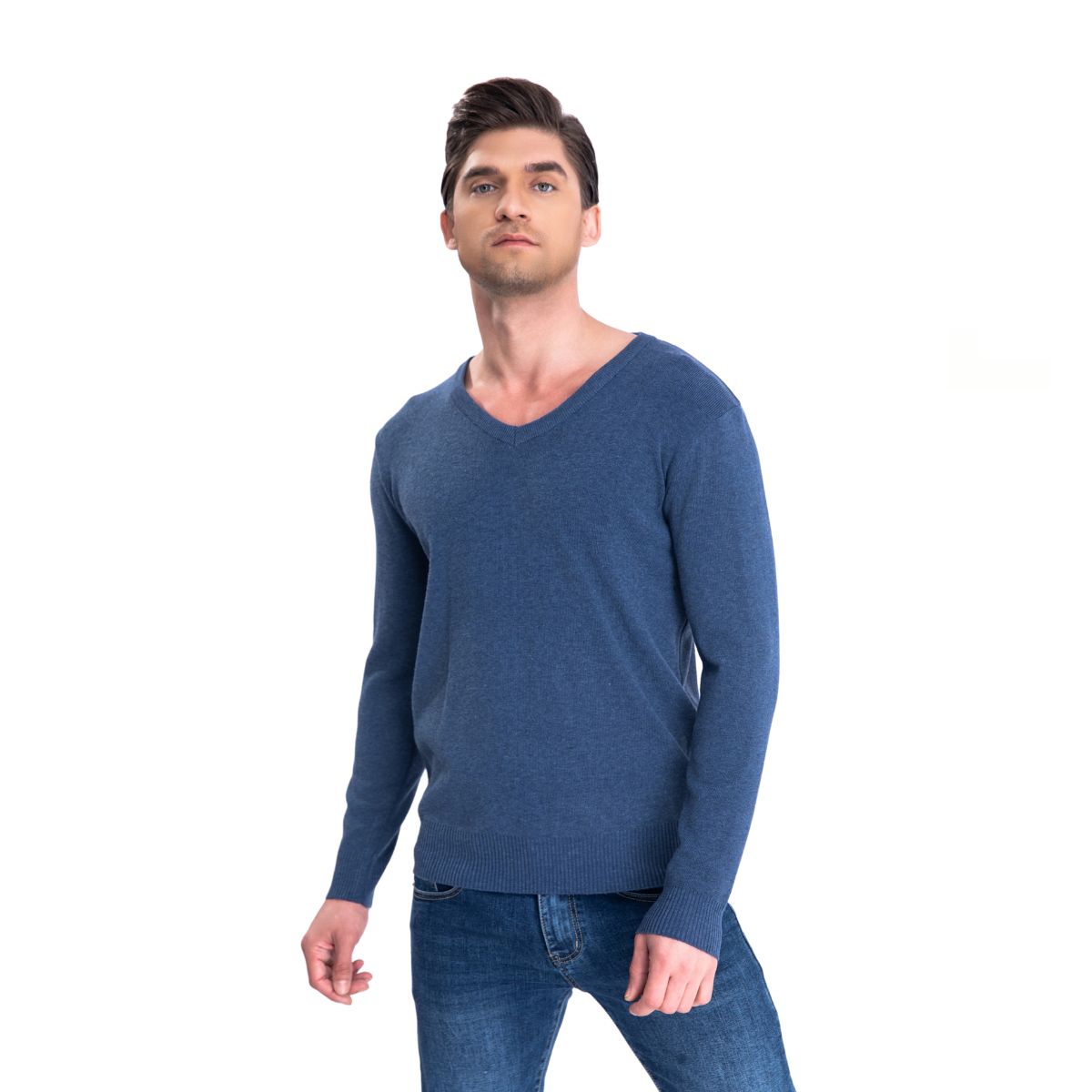 SWEATER TEJIDO HILO HOMBRE CUELLO V COLORES 151 - 3