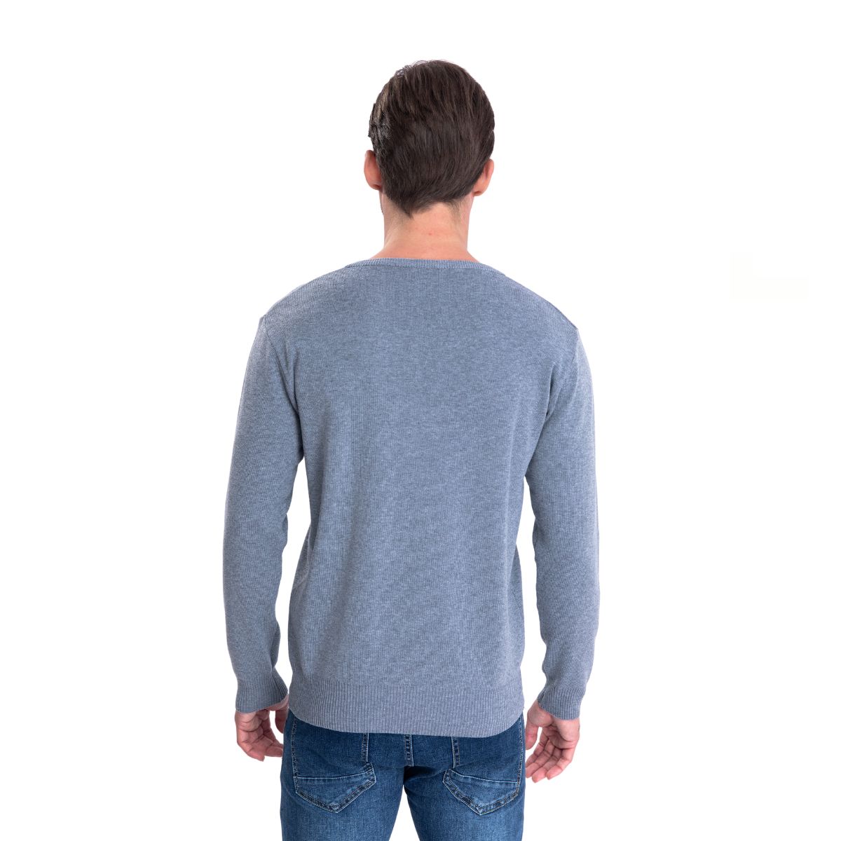 SWEATER TEJIDO HILO HOMBRE CUELLO V COLORES 151 - 4
