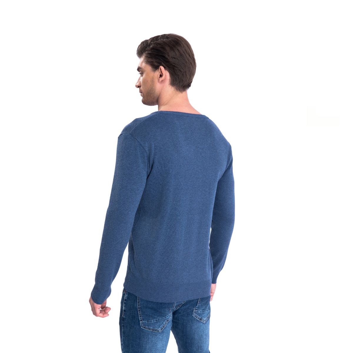 SWEATER TEJIDO HILO HOMBRE CUELLO V COLORES 151 - 4