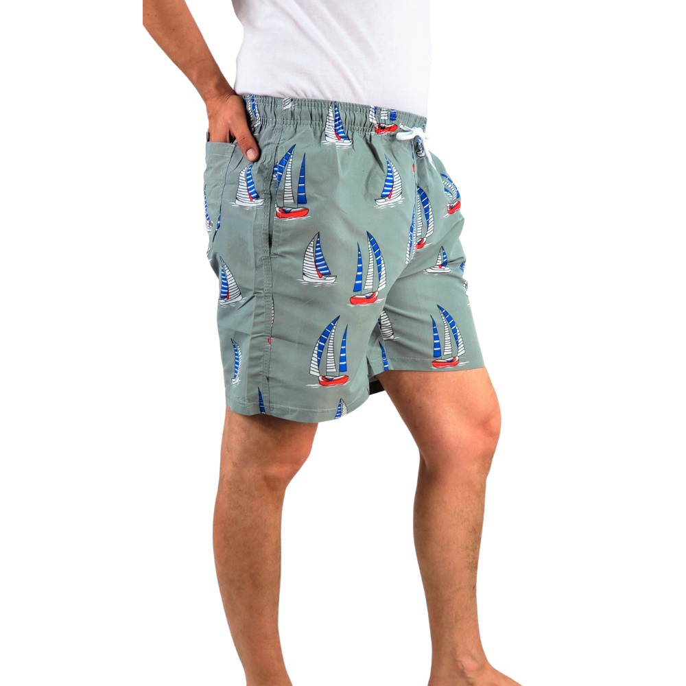TRAJE DE BAÑO HOMBRE FORRO MALLA DISEÑOS 048 - 1