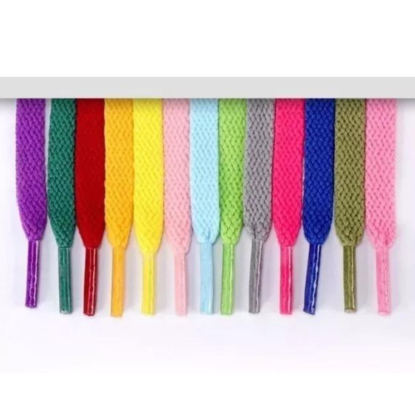 PACK 2 PARES DE CORDONES PLANOS PARA ZAPATILLA COLORES - 3