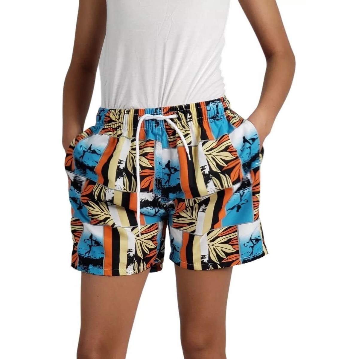 TRAJE DE BAÑO NIÑO LIKESHOP JOVENES FORRO MALLA DISEÑOS COLORES 208