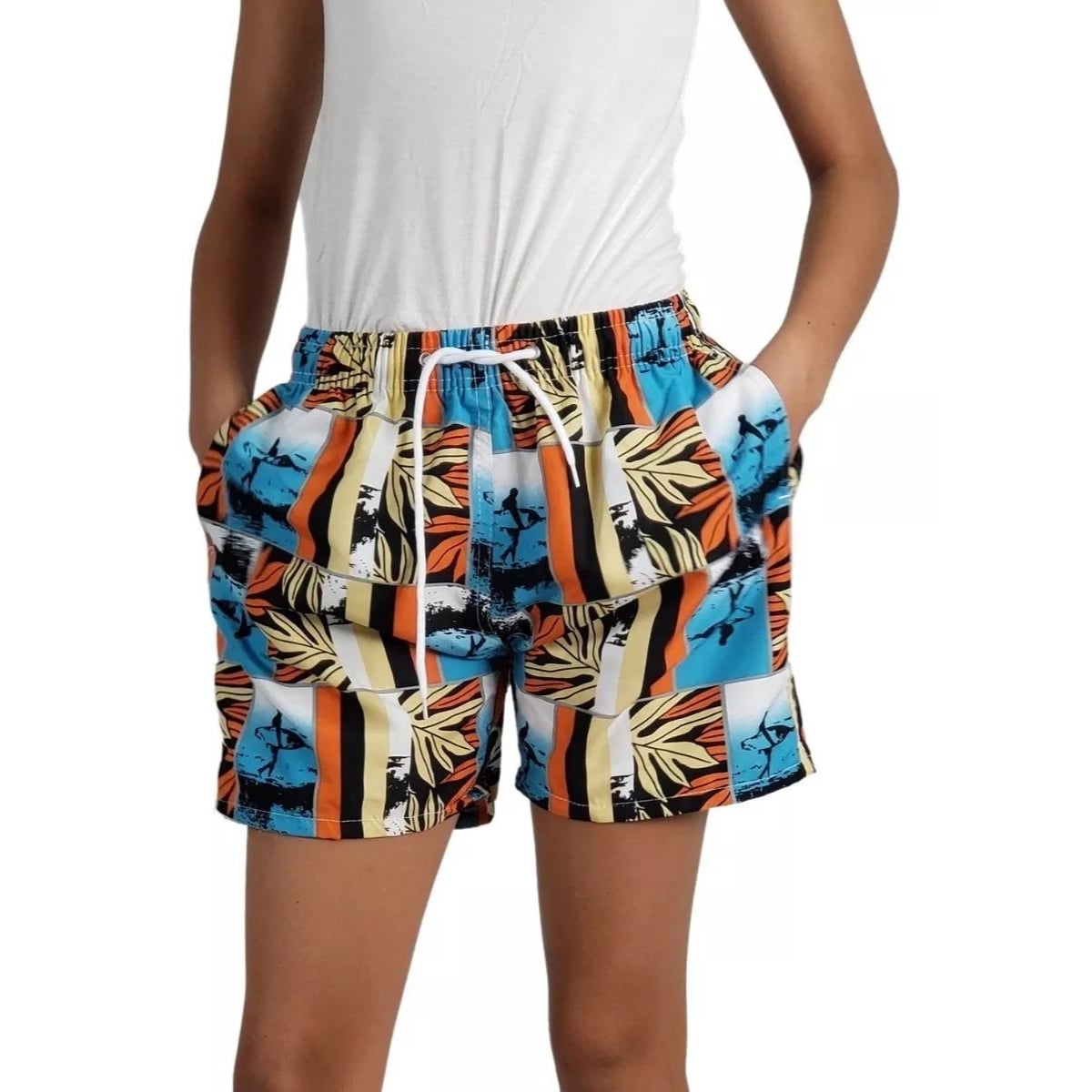TRAJE DE BAÑO NIÑO LIKESHOP JOVENES FORRO MALLA DISEÑOS COLORES 208 - 1