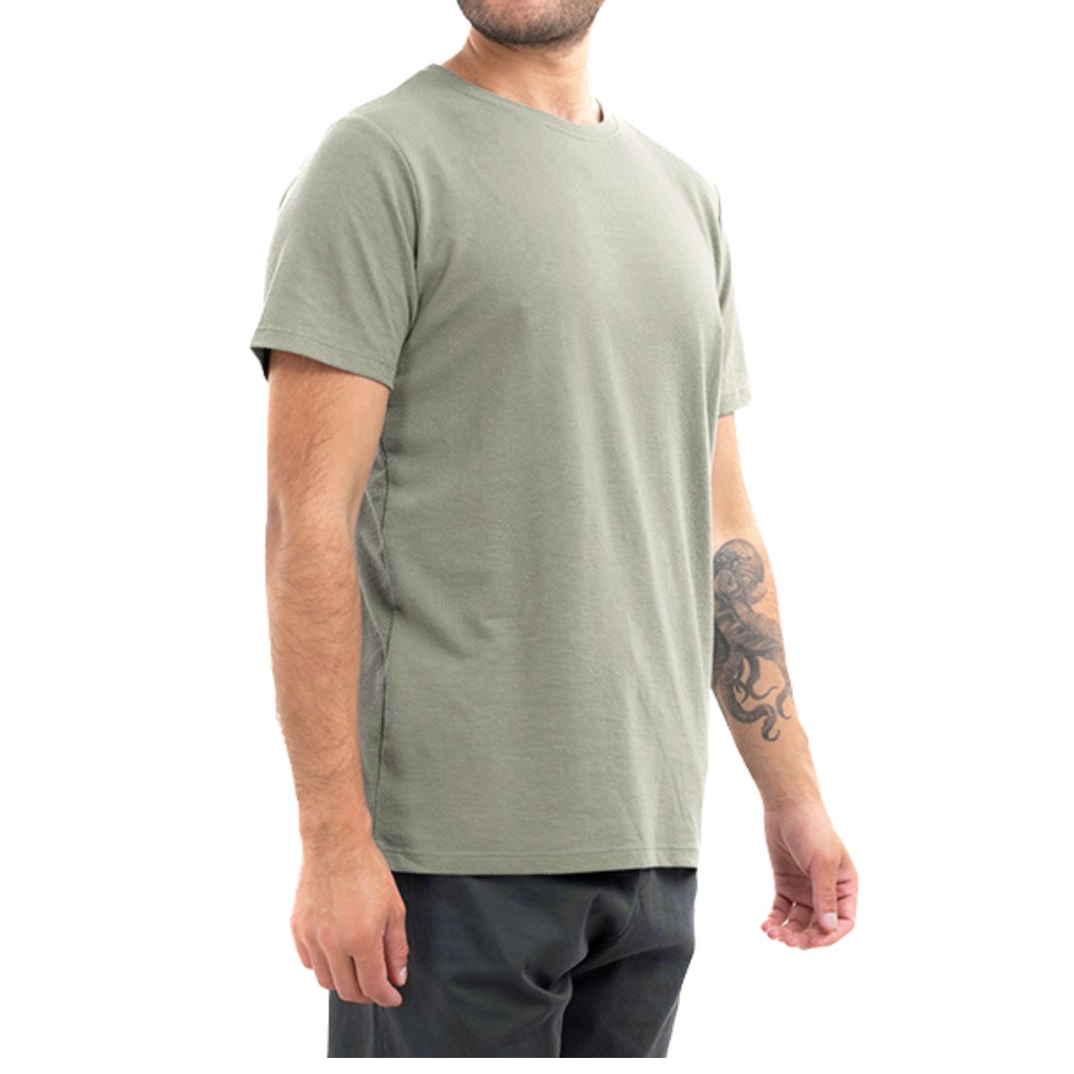 POLERA HOMBRE MANGA CORTA ALGODÓN GRUESO. URBANA 387 - 2