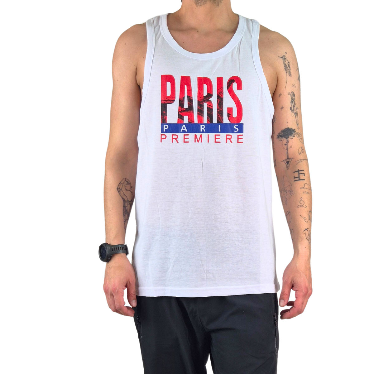 POLERA SIN MANGA MUSCULOSA HOMBRE DISEÑO PARIS 289 - 1