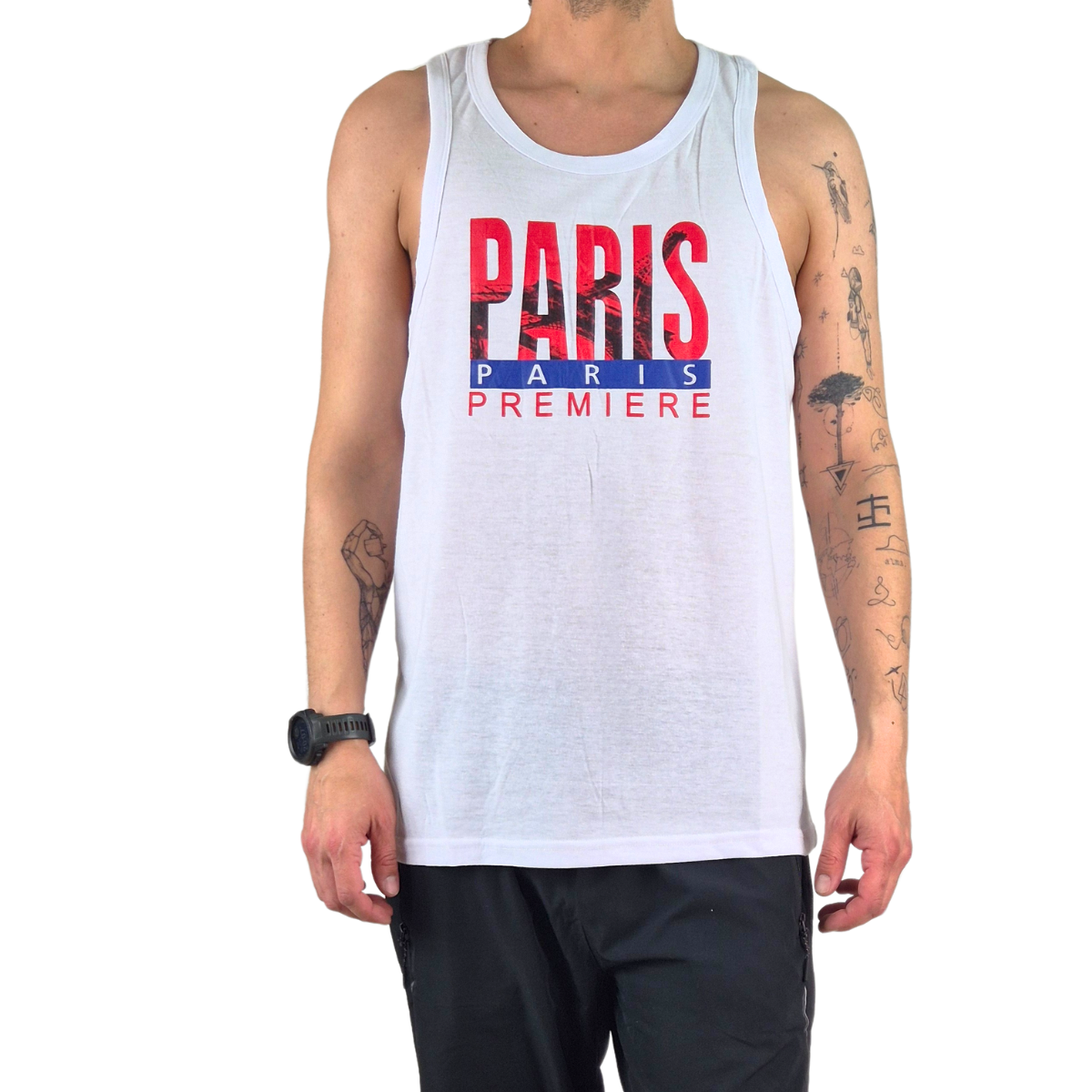 POLERA SIN MANGA MUSCULOSA HOMBRE DISEÑO PARIS 289 - 1