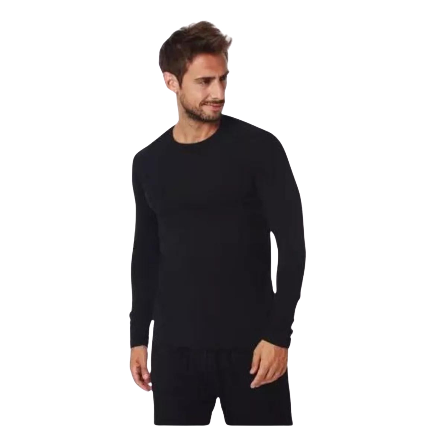 CAMISETA MANGA LARGA ALGODÓN NEGRA GRIS BLANCO ADULTO 11 - 1