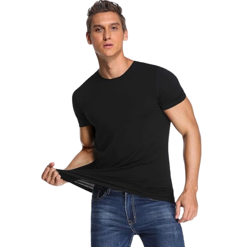 CAMISETA HOMBRE MANGA CORTA CUELLO POLO FIBRA BAMBU 494 - 1