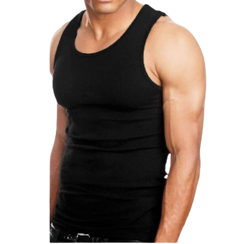 PACK 2 CAMISETA SIN MANGA HOMBRE ALGODÓN MUSCULOSA 045 - 2