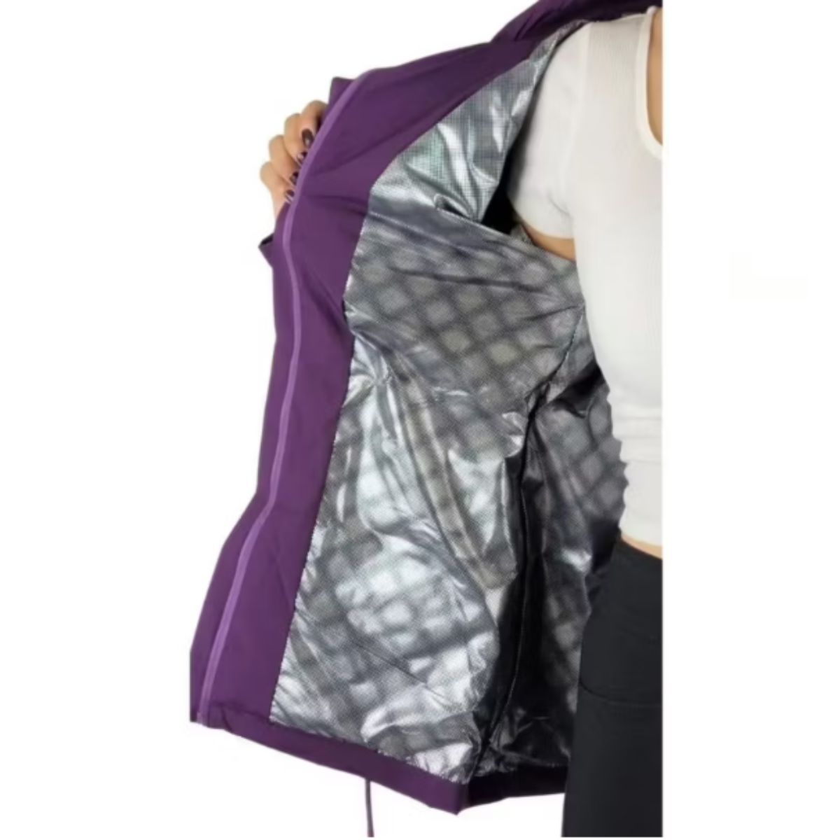 CORTA VIENTO MUJER PARKA LIVIANA CHAQUETA GORRO H2 - 4