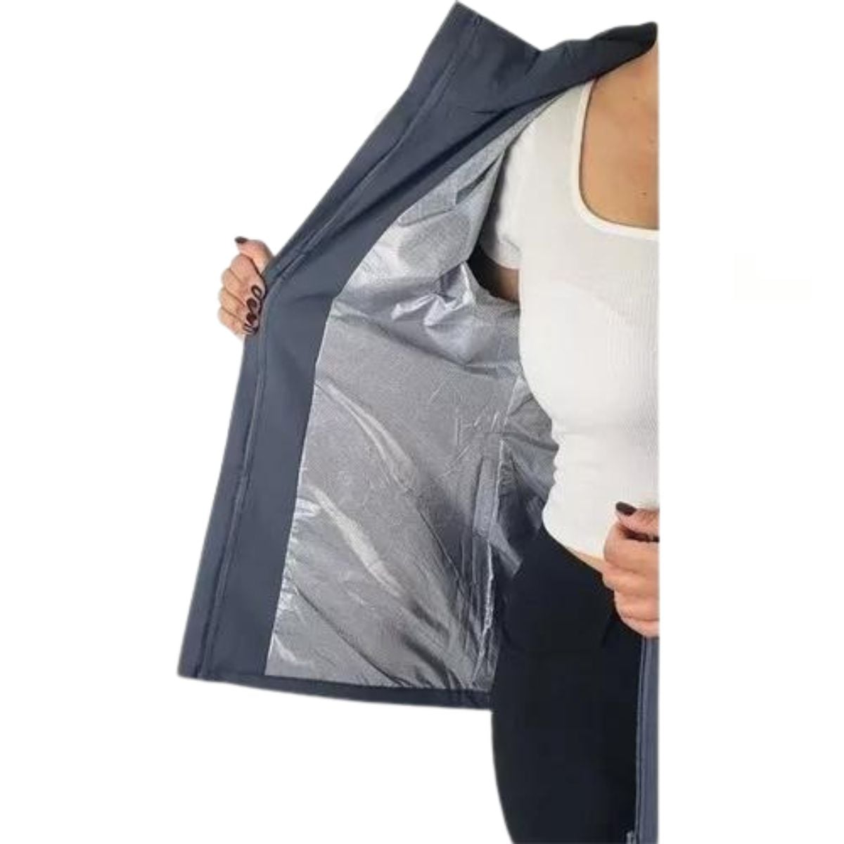 CORTA VIENTO MUJER PARKA LIVIANA CHAQUETA GORRO H2 - 4