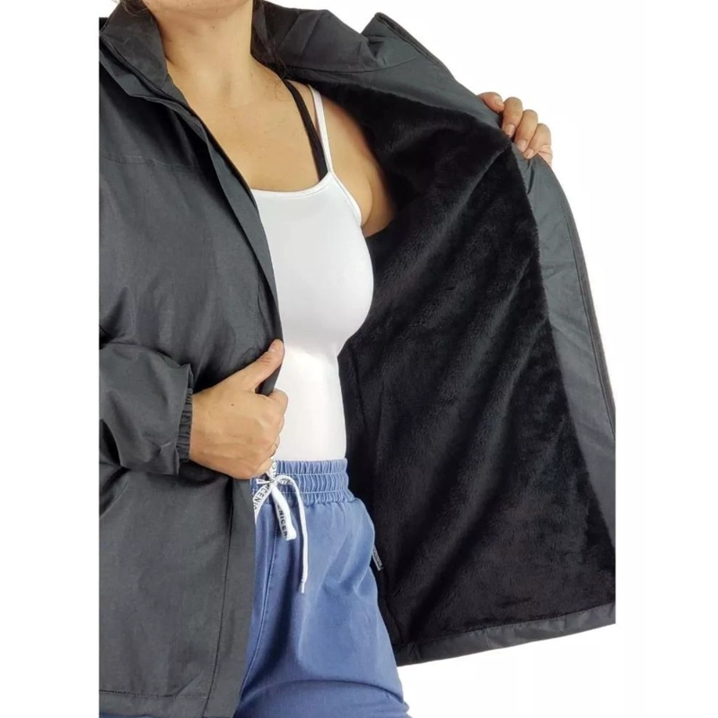 CHAQUETA MUJER INVIERNO PREMIUM PARKA FORRO PIEL H8 - 4