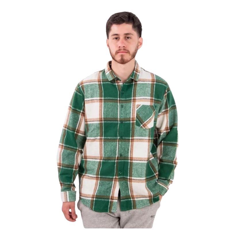 CAMISA LEÑADORA A CUADROS HOMBRE DISEÑO PREMIUM 112 - 1