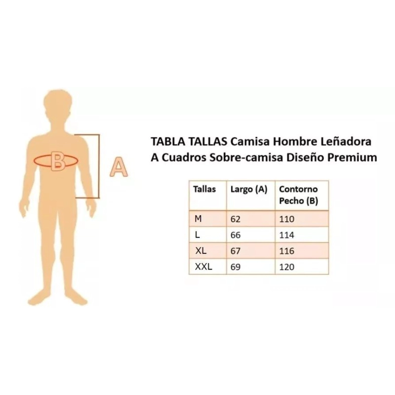 CAMISA LEÑADORA A CUADROS HOMBRE DISEÑO PREMIUM 112 - 4