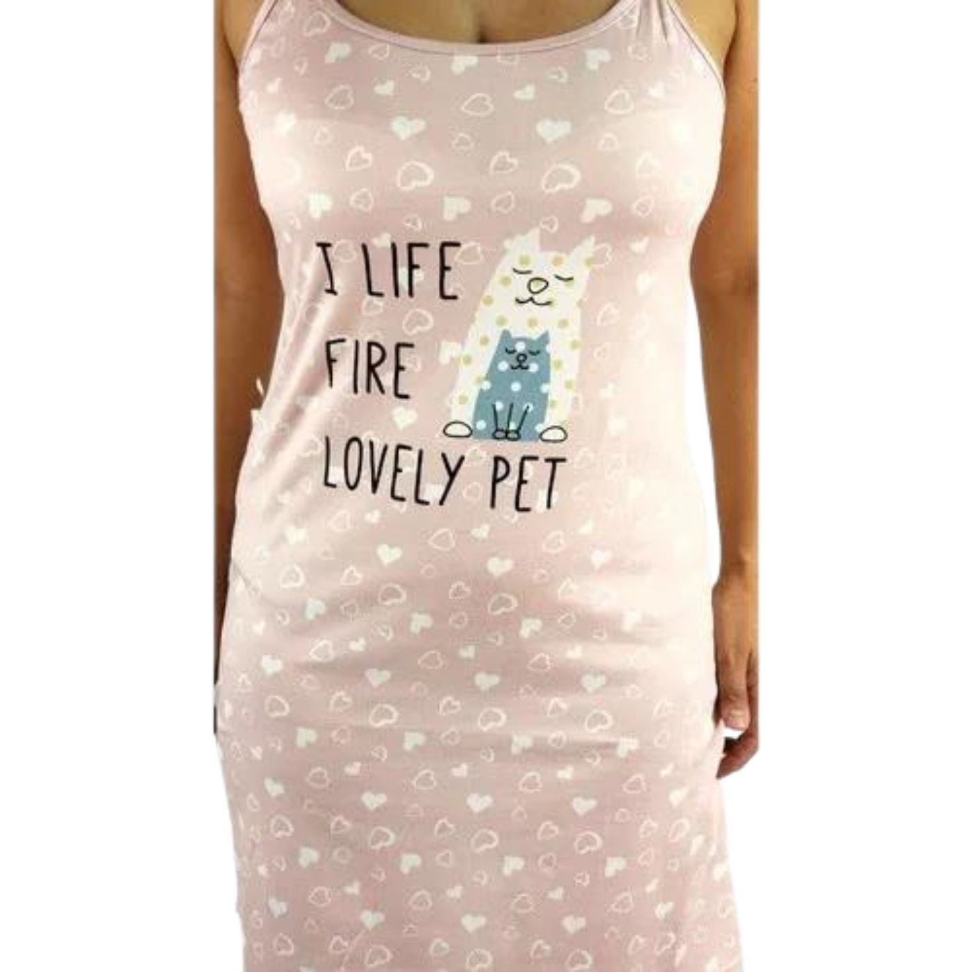 CAMISA DE DORMIR MUJER JUVENIL VERANO PABILOS GATITO 375 - 3