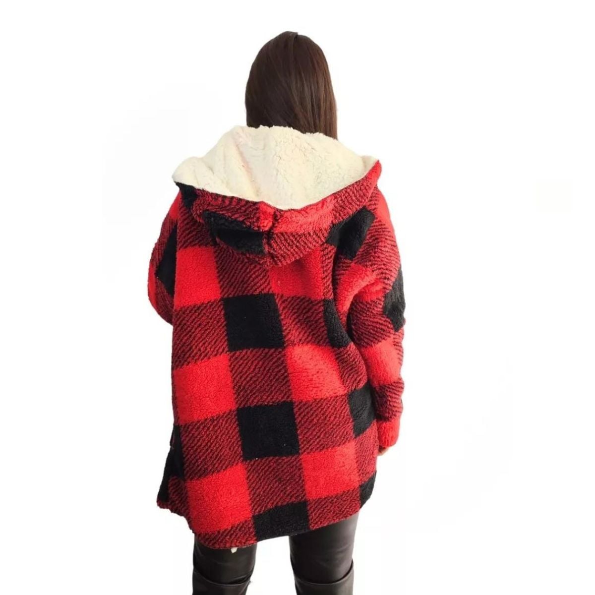 CHAQUETA LEÑADORA UNISEX REVERSIBLE INVIERNO. CALIDAD PREMIUM 050 - 2