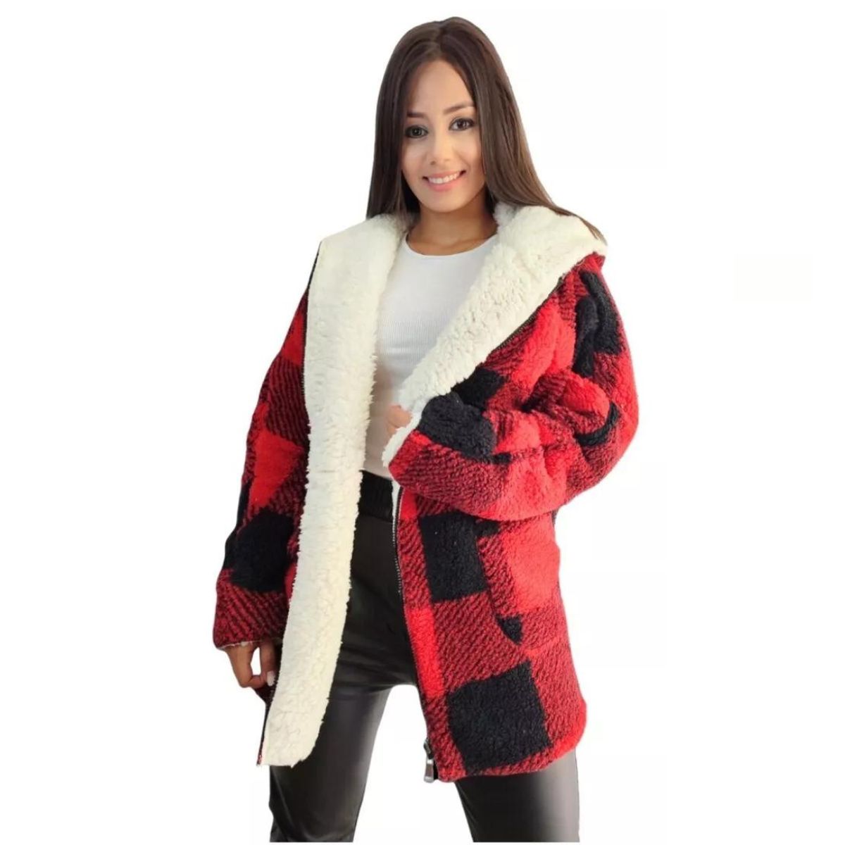 CHAQUETA LEÑADORA UNISEX REVERSIBLE INVIERNO. CALIDAD PREMIUM 050 - 3