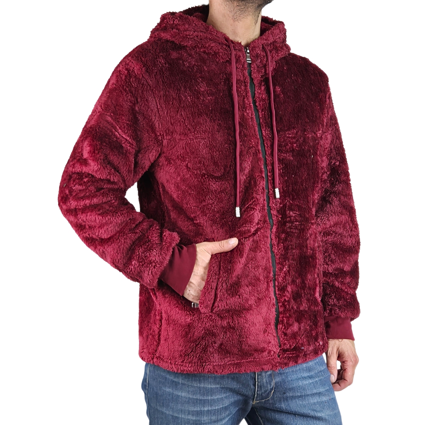 POLERON PELUDO CANGURO HOMBRE PREMIUM 251 - 4