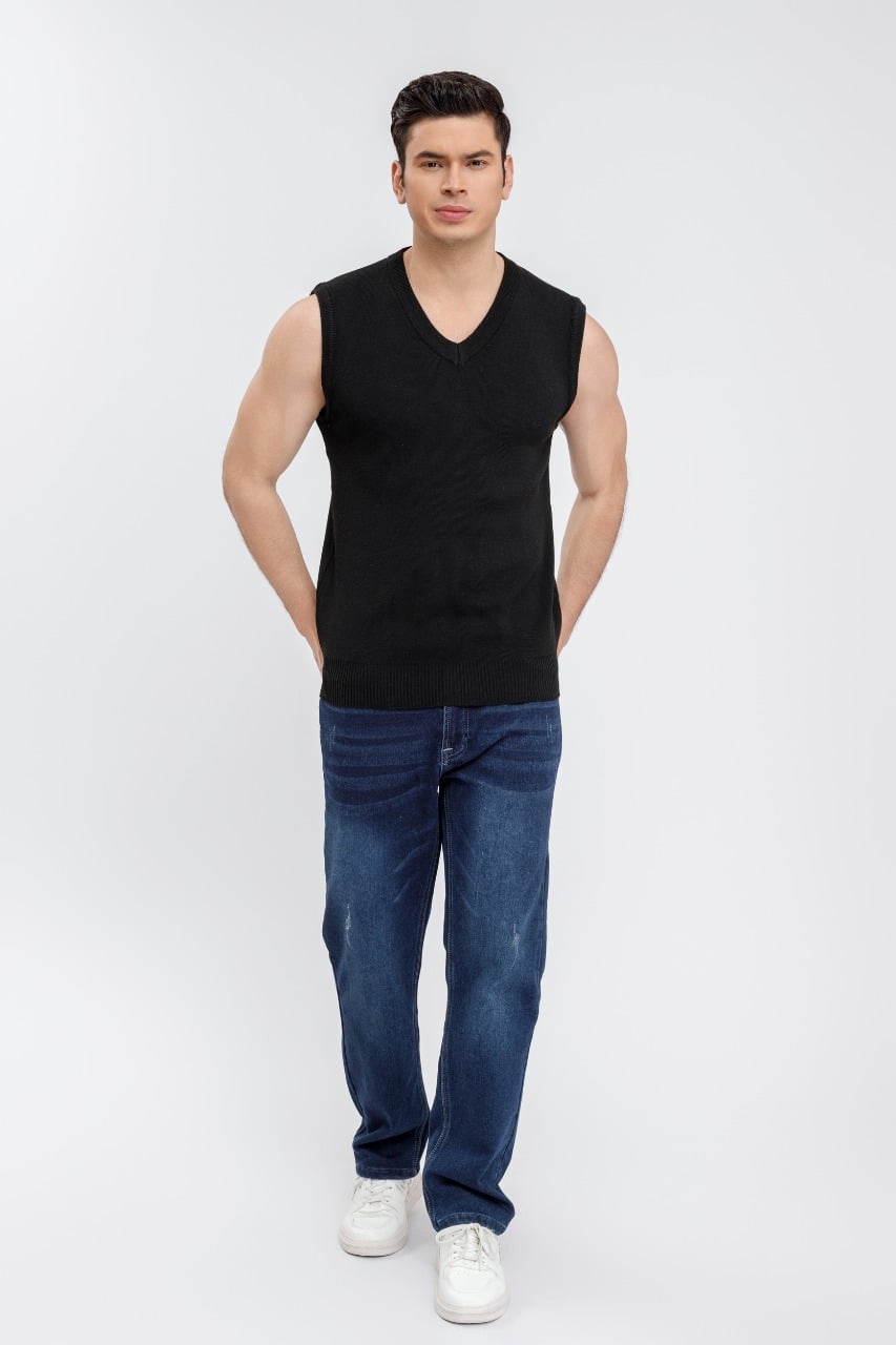 SWEATER HOMBRE SIN MANGA CUELLO V EXCELENTE CALIDAD 7196 - 3