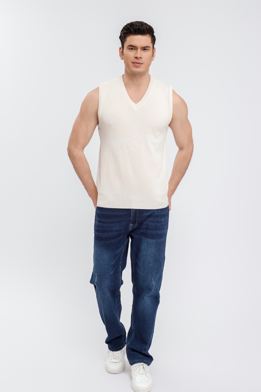 SWEATER HOMBRE SIN MANGA CUELLO V EXCELENTE CALIDAD 7196 - 3