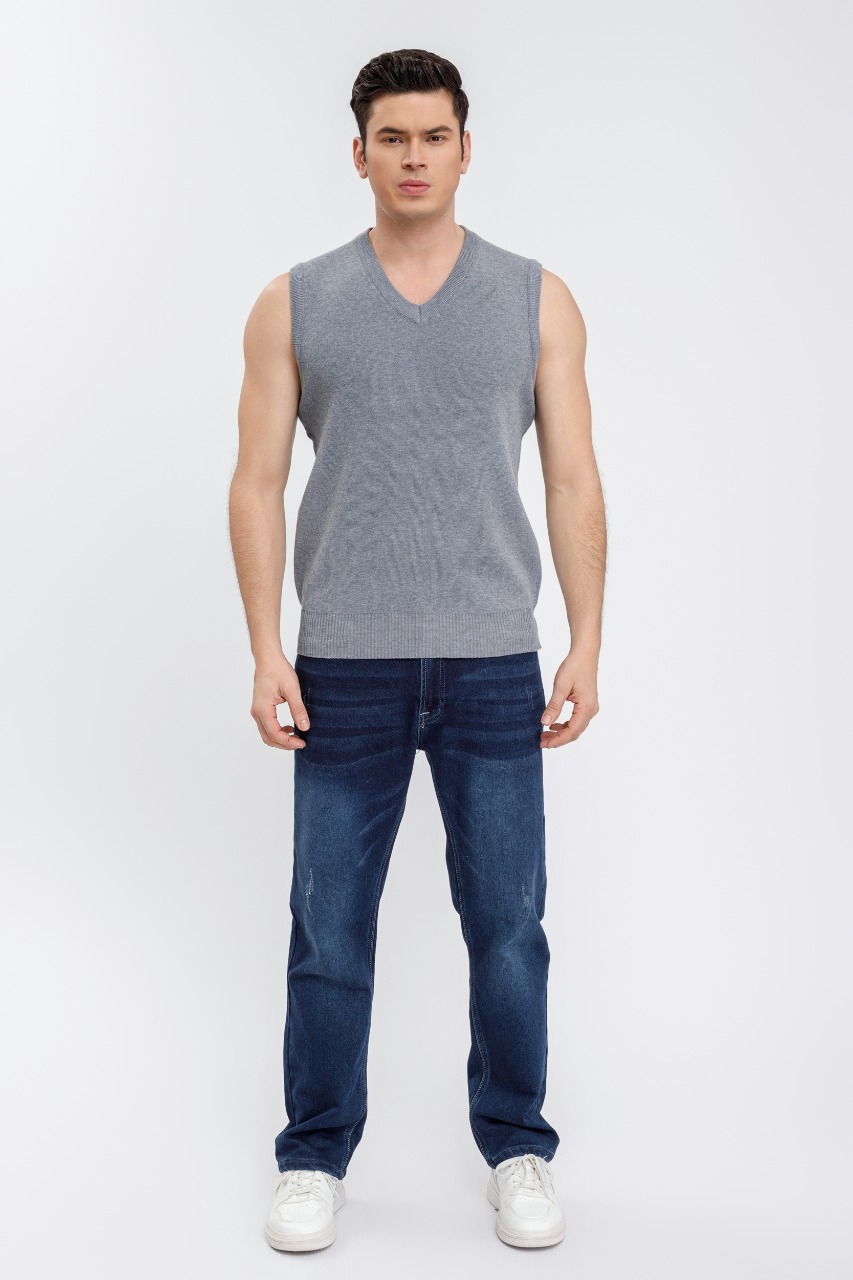 SWEATER HOMBRE SIN MANGA CUELLO V EXCELENTE CALIDAD 7196 - 4