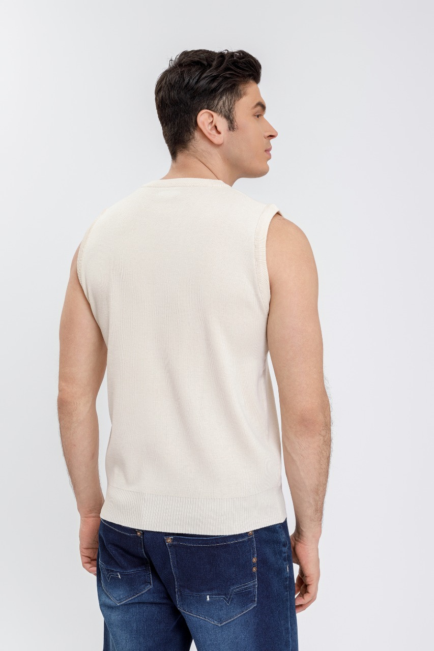 SWEATER HOMBRE SIN MANGA CUELLO V EXCELENTE CALIDAD 7196 - 4