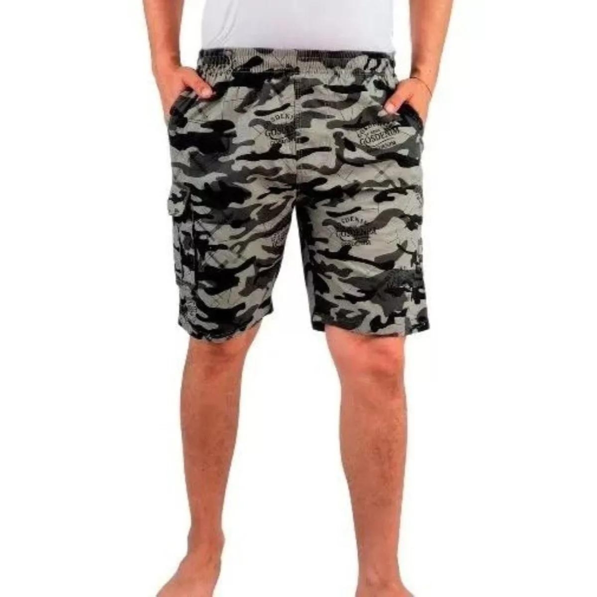 SHORT HOMBRE LIKESHOP URBANO PANTALÓN CARGO CAMUFLAJE 505 - 1