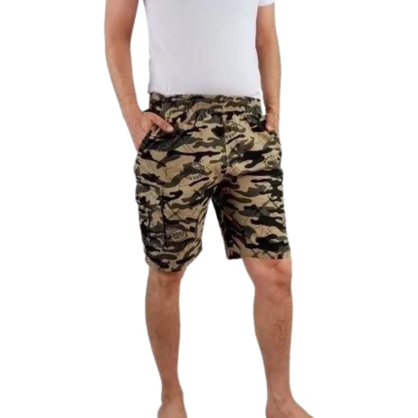 SHORT HOMBRE LIKESHOP URBANO PANTALÓN CARGO CAMUFLAJE 505 - 1
