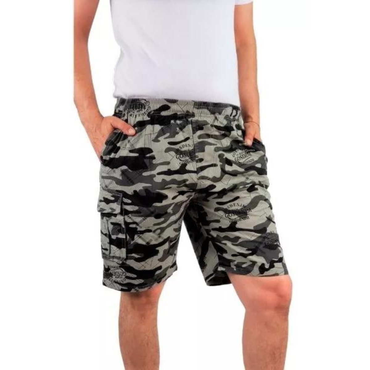 SHORT HOMBRE LIKESHOP URBANO PANTALÓN CARGO CAMUFLAJE 505 - 2