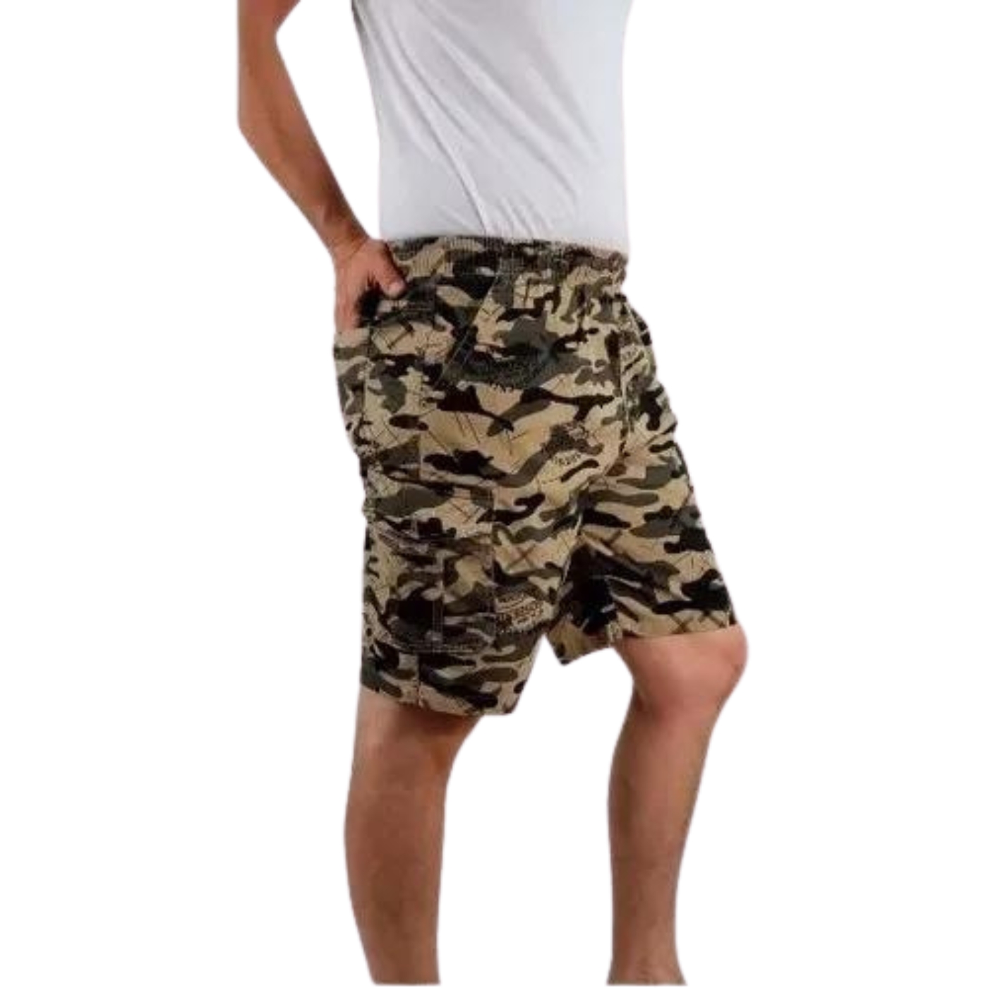 SHORT HOMBRE LIKESHOP URBANO PANTALÓN CARGO CAMUFLAJE 505 - 2