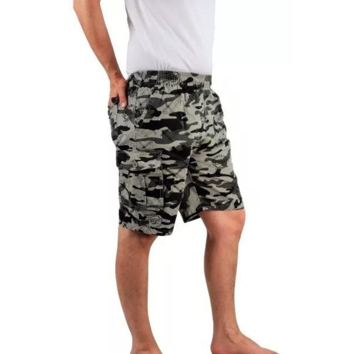 SHORT HOMBRE LIKESHOP URBANO PANTALÓN CARGO CAMUFLAJE 505 - 3