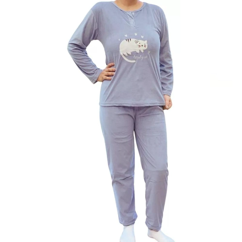 PIJAMA MUJER MICROPOLAR DISEÑOS COLORES 508 - 1