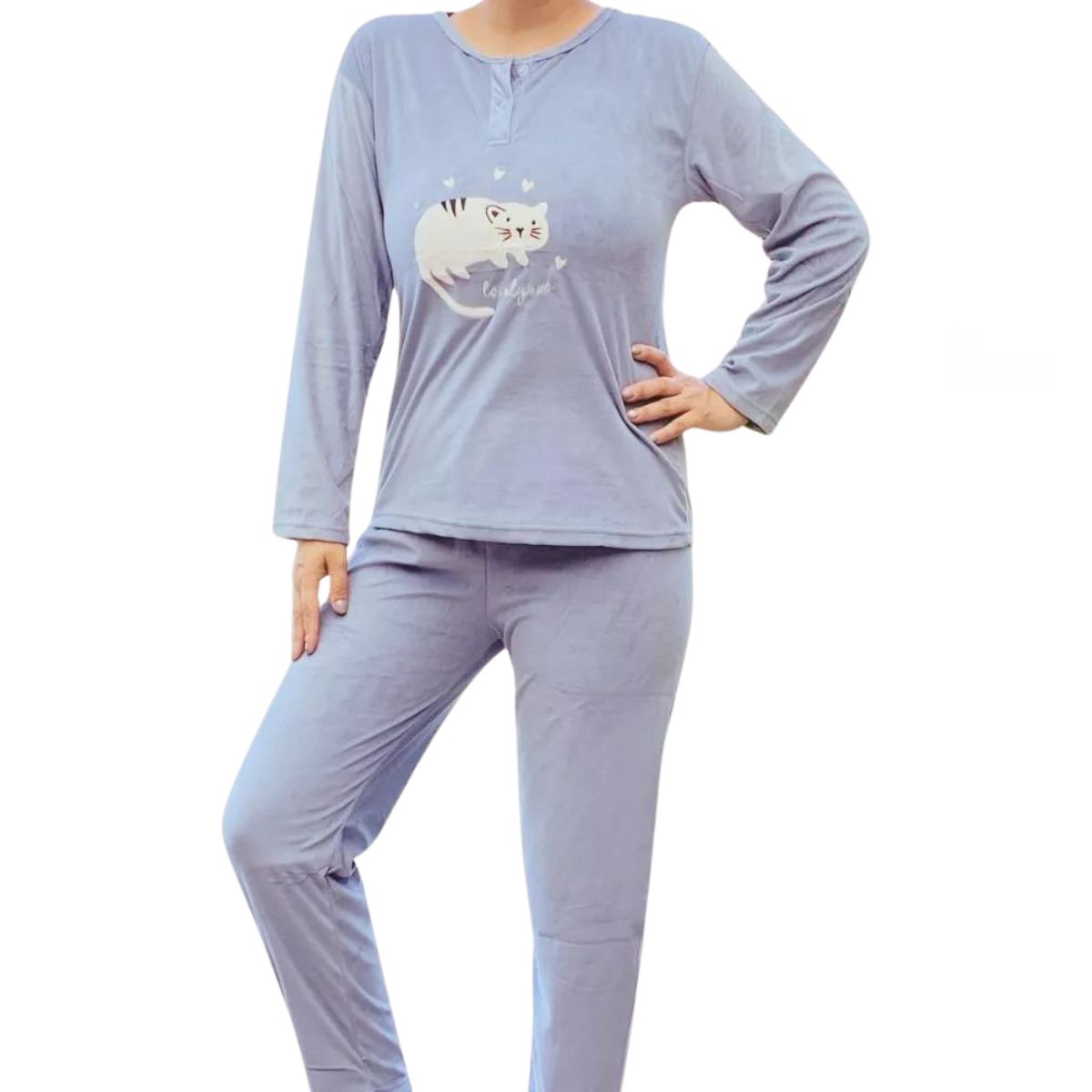 PIJAMA MUJER MICROPOLAR DISEÑOS COLORES 508 - 2